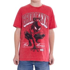 Spiderman Miles Morales Brooklyn Graphic Tee Marvel Character Shirt